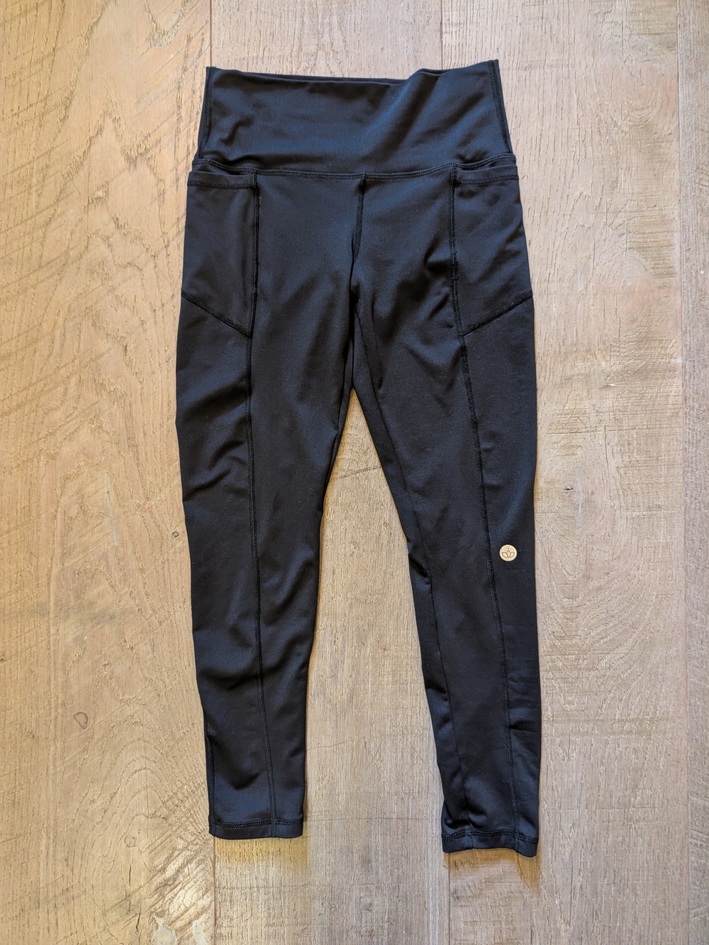Jill Yoga Black Capri Leggings (3/4 Length) Yoga Pants Size S